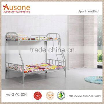 College Dormitory Furniture steel double decker metal bed frame with staris