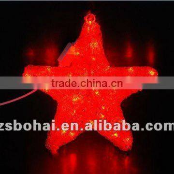 red pentagram led light