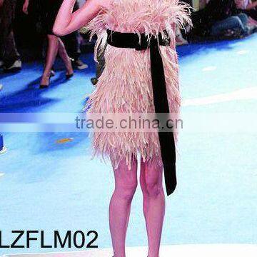 Decorative Ostrich Feather fringe trim LZFLM02