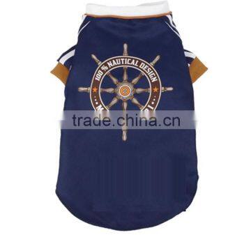 elastic nautical design dog clothing