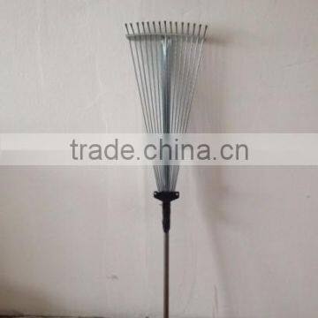 15 Teeth telescope Handle steel garden rake