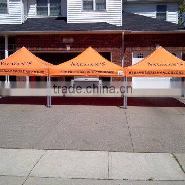 Custom printed 3M X3M pop up gazebo tent w/ side skirts & backwall & roller bag