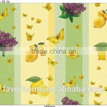 Butterfly Design Plastic Transparent Table Cover