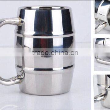 Double Wall 18/8 Stainless Steel beer mug