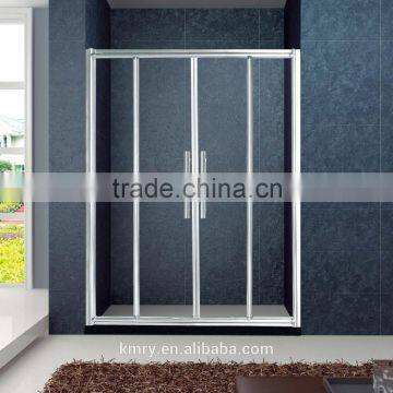 Aluminium 4 Panel Shower Screen Sliding Door(KD6167)