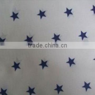 polyester printed fabric stars