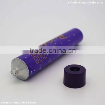 Offset print empty aluminum hair dye tube