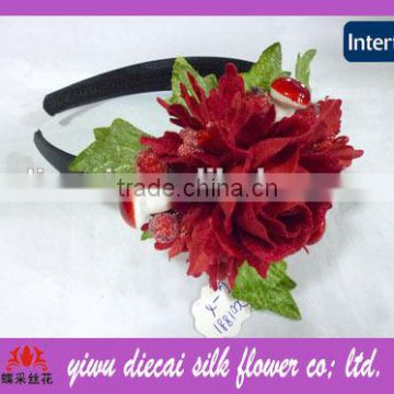 Party wedding use artificial leaf flower headband