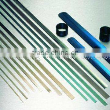 Black flat galvanized spring steel bar for glasses and bags