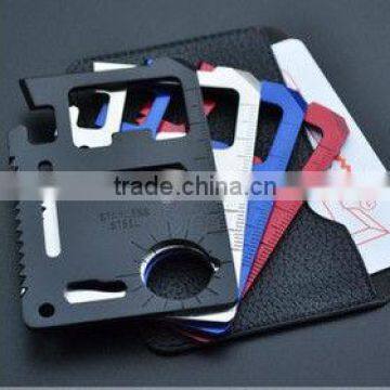 Color Coating Multifunction Survial Tool Card