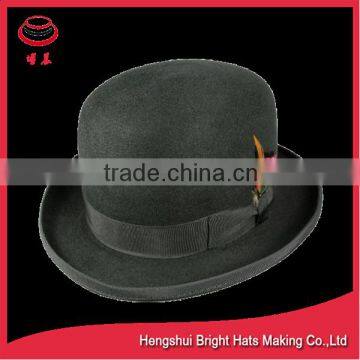 Fall or Winter Wool Felt Bowler Hat On Sale photo-6