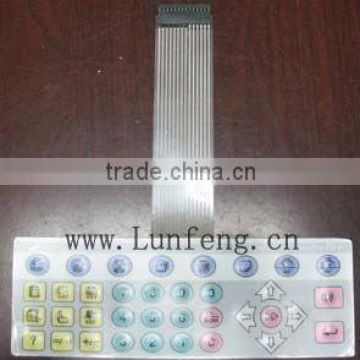 Embossed metal dome membrane keypad manufacturer