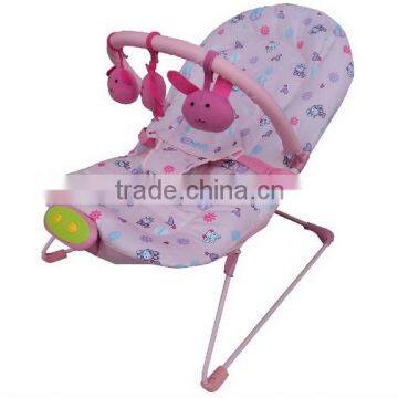 adjustable light weighted musical baby Swing with lovely toys