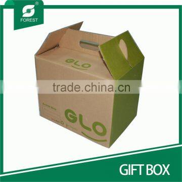 DISPOSABLE CORRUGATED PAPER CARTON FOR SHIPPING GIFT