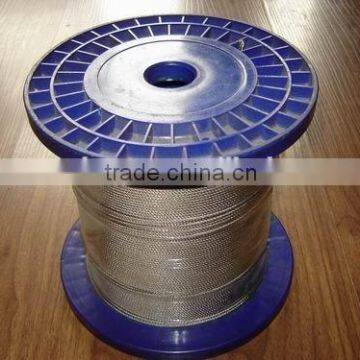 AISI 304 316 stainless steel wire rope used in precise instruments