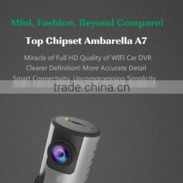 2015 new product ambarella a7 car camcorder with WiFi And External GPS