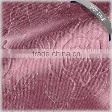 2016 hot sale Beautiful Color Embossed Blackout Fabric for Curtain