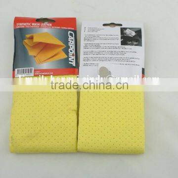 PU Coating Synthetic Chamois Car Washing Cloth photo-4