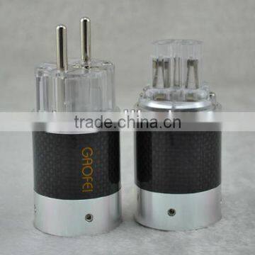 Audiocrast Rhodium Plated Carbon Fiber EUR Power plug