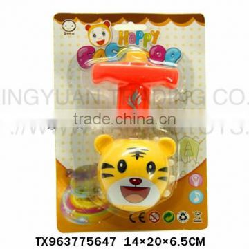 Newest Wholesale Price tiger spinning top with light and music