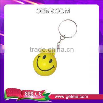 PU Foam Smile Face Keychain