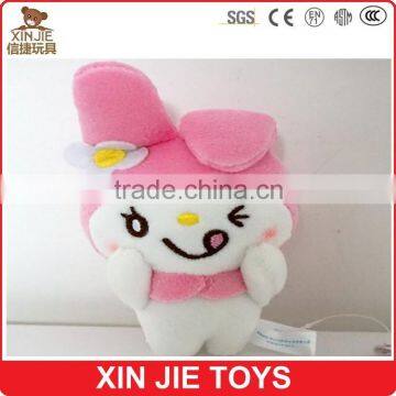 lovely plush bunny keychain meet ASTM standard plush animal keychain customize soft ribbit keychain