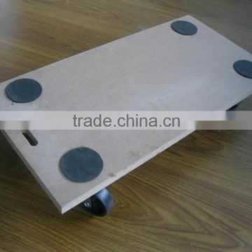 MDF Heavy Duty Wooden Dolly with 4 Wheels