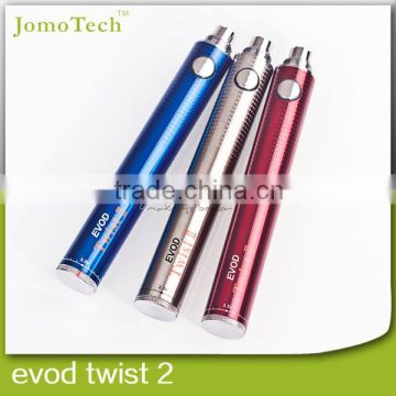 2015 new arrival 1600mAh variable voltage evod twist battery