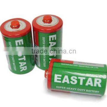 Heavy duty D size r20p battery 1.5v dry cell battery