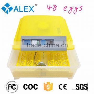 Hot selling automatic mini 48 egg incubator electric farm equipment with low price