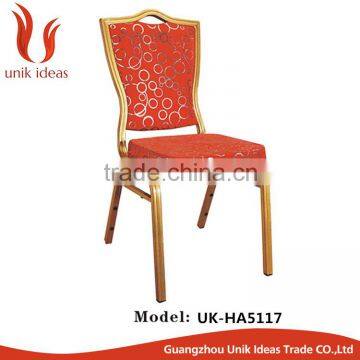 hot sale Stackable nofold banquet hotel metal wedding chair