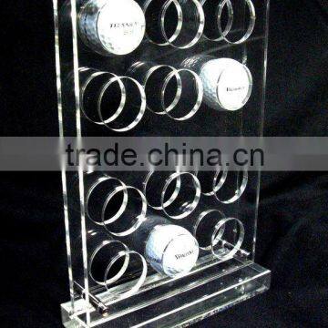 Acrylic 12- Golf Balls Display Stand/Holder/Rack/Case