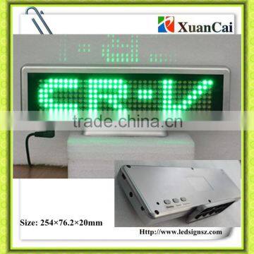 Single green color P6-7*35G indoor mini led store signs