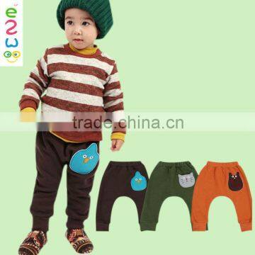 Wholesale 2015 Print Casual Long Pants Cotton Cute Children Boy Pants