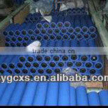 The parts of coal mine conveyor system hdpe yellow conveyor roller 133x950