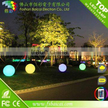 20cm waterproof IP68 solar 16 color changing led ball light/solar led ball for garden and home