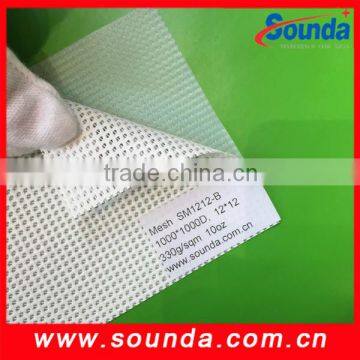 knife coated polyester pvc mesh banner material