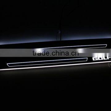 1 Pair Car LED Flash Door Sills Moving Scuff Plate Light Front Door For Volkswagen Golf Mk6 6 2009-2013 photo-3