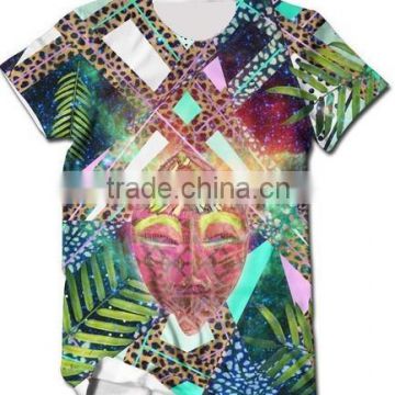 new 2015 wholesale clothing Printed t-shirts manufacturers, Sublimation printed t-shirt manufacturer