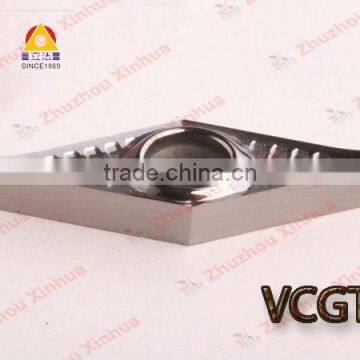 High precision cemented carbide Aluminium turning insert VCGT160408