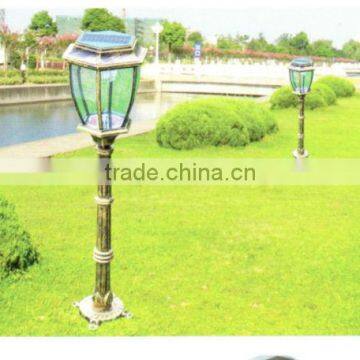 0.4w hot-sell new power cheap solar garden lights stainless steel solar garden lighting pole light