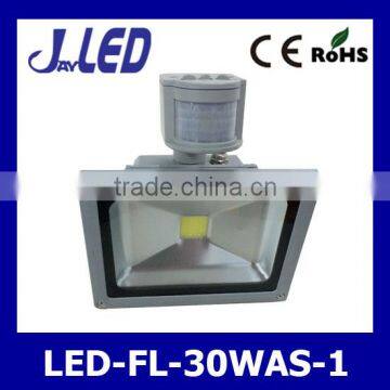 Aluminum body IP65 waterproof with sensor 30w led flood light