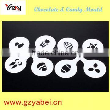 YT04 Cake decoration stencil set 8 /Capuchino