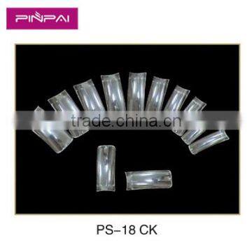 500 Pcs Clear Half Transparent Half Covered Acrylic UV Gel Manicure False French Nail Tips photo-2