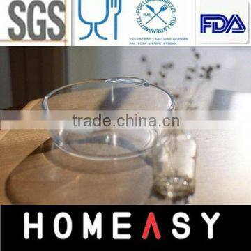 Heat resistant borosil glass soup bowl