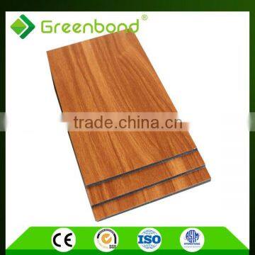 Greenbond aluminum composite panel acm material interior wall wood paneling