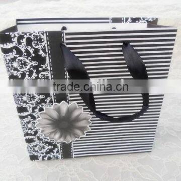 Customized Paper Bags with ribbon handles