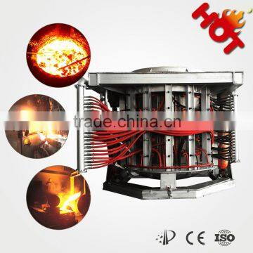 Best quality industrial steel melting process induction furnace with 1 year warranty