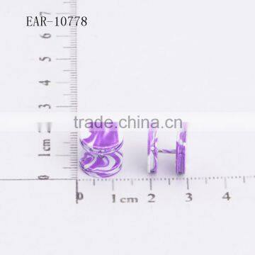 Men's Classic Tortilla Dumbbell Stainless Steel Earrings photo-3