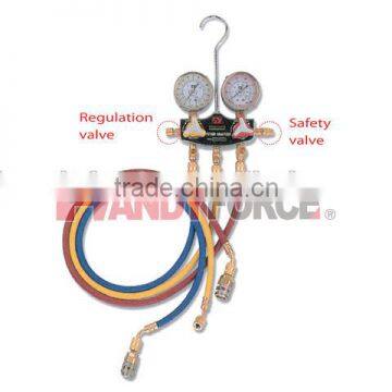 Teflon Diaphragm Type Manifold Gauge, Air Condition Service Tools of Auto Repair Tools